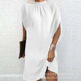 Zingj New Women's Elegant Watercolor Flower Mini Dress ODS3904