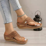 Zingj Women With Sandals And Slippers In 2023 Summer New Large-Size Hollowed-Out Metal Thick-Soled