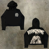 Men's Hoodie Y2K Original Hip-Hop Cartoon Graphic Printing Pullover Fashion Leisure