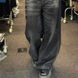 Vintage Black Wash Baggy Boyfriend JeansOutfit