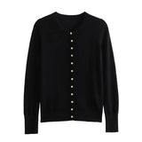 And Winter New Row Buckle Knitted Coat
