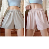 Shorts Safety Pants Women's Anti-empty Leggings Thin Home Shorts Without Curling Ice Silk Breathable Women