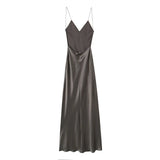 New Silk Satin Texture Lingerie Sexy Dress