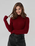 Zingj Color Half Turtleneck Sweater 2024 Autumn And Winter Female (24 Color Spot) Slim Knit Bottom