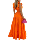 2025 New Commuting Mid-Rise Sexy Sling Swing Skirt Fashion Suit Women Two