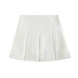 New Autumn 2023 Women's Dress High Waist Wide Pleated Skirt Shows Thin Miniskirt