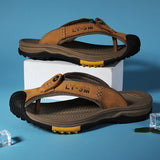 Zingj Baotou Flip-Flops Flip-Flops Sandals Male Breathable Light Dad Slippers Daily Household Casual Shoes Korean
