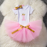Baby Infant Christening One Year 1st Birthday Outfit Princess Cottoning Baptism Baby Girl Unicorn Dress Baby