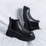 Zingj Men's Shoes Versatile Casual British Style High Chelsea Boots Men's Wear Cool And Simple Ankle Boots