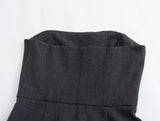 New Solid Color Slimming And Wiping Chest Medium-And Long-Style Dress