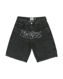 Hip-Hop Street Clothing Y2K Boxing Gloves Graphic Denim Gym Baggy Jeans