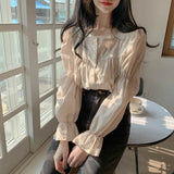 Fashion Long Sleeve Blouses Female Shirt Tops Casual Blouses Women