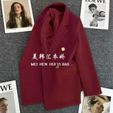 Zingj Suit Jacket Female Korean Version Fried Street Leisure Commuting Joker Spring And Autumn Popular 2024 Spring Autumn