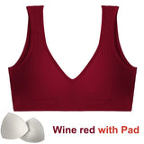 Women Tank Top Sexy Seamless Bra Padded Push Up Bralette Lingerie For Female Underwear Backless