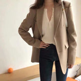 Zingj Celebrity Small Suit Female Short Coat Korean Version Of Fashionable Women's Jacket Slim Female Suit Temperament Suit Collar Small