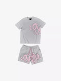 Hip Hop Men's And Women's Alphabet Printed Loose Short-Sleeved Blouse Men's Summer Trend Card Leisure