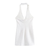 Summer Jewellery Neckline Slim Mini Dress
