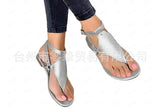 Zingj New Large Size Sandals Female Flat Toe Human Type Flat Sandals Perennial Supply- Outfit
