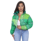 2020 Cashew Flower Women's Fashion Casual Winter New Cotton Clothing Bread Clothing-Outfit