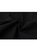Vintage Gothic Black Shorts Wide Leg Knee Length Pants Loose Hip Hop Streetwear Harajuku High Waist Femme Y2k Punk