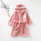 Bathrobe for Girl Children Clothing Girl Flannel Bath Robe Clothes Boy Cartoon Night Robe Kids Pajamas For Girl 1-8