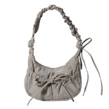 Aesthetic Bow Knot Stitching Shoulder BagOutfit