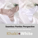 Women's Panties Seamless G-string FINETOO Perspective Underwear See-Through Female Underpants Girls Intimates