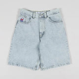 Clothes Polar Boy Jeans Y2K Hip-Hop Gothic Cartoon Embroidery Blue