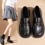 Zingj Size 42 Small Leather Shoes Female Niche Design Sense 2024 Spring / Summer New Soft Leather Flat Bottom Office Worker A Foot Pedal-Outfit