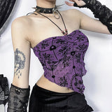 Spring New Sexy Hot Girl Blouse Temperament Slim Hanging Neck Flocking Sling With Chest Vest