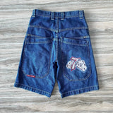Zingj Y2K Vintage Denim Shorts Men's Harajuku Punk High-Waisted Denim Shorts 211-1-Outfit