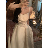 New Women Spaghetti Strap Dress Elegant Sleeveless Prom Party Sexy Vestidos One Piece