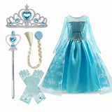 Winter Dress New Queen Halloween Costume For Kids Cosplay Dresses Princess disfraz carnaval vestido de festa