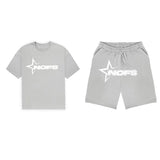Short-Sleeved Tops For Men And Women Street Hip-Hop Punk Letter Printed T-Shirts And