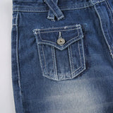 Waist Denim Jeans women Vintage Cute Chic Straight Pants wide leg jwans woman Streetwear Harajuku Grunge Clothes