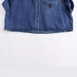 New Casual Version Short Lapel Tooling Shirt