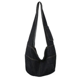 Large Washed Denim Crossbody BagOutfit