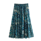 Spring Printed Shirt 2459806 Wire Printed Skirt 2457