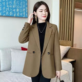 Zingj Suit Jacket Female 2024 Spring And Autumn New Korean Version Slim Small Casual Temperament Small Suit Coat