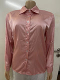 Zingj Satin Shirt Single Breasted Street Hipster Long Sleeve Solid Color