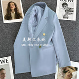 Zingj Suit Jacket Female Korean Version Fried Street Leisure Commuting Joker Spring And Autumn Popular 2024 Spring Autumn