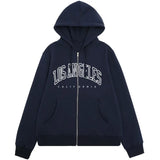 Style Lazy Cardigan Hoodie 2024 Spring And Autumn Oversize Zipper Jacket Couple