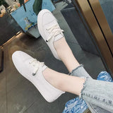 Shoes Women 2025 Spring New Board Shoes Leather Small White Shoes Women Korean Version Of Women's