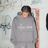 Chao Brand Letter Loose Sweater Y2K Hip Hop Street Pullover Casual Top For Men And
