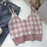 Fashion Women's Club Tank Tops Solid V neck Letter Sleevless Camisoles Tube Crop Top Bralette Sexy Ladies Summer