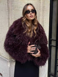 Women's Winter New Fashion Environmentally Friendly Artificial Fur Short Coat