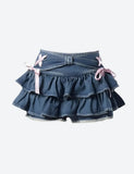 Low Rise Denim Mini