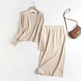 New Autumn Style Emaciated Sweater Half Skirt