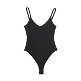 New Spring Nylon Solid Color Sling Jumpsuit