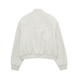 New Soft Solid Color Loose Pilot Jacket
